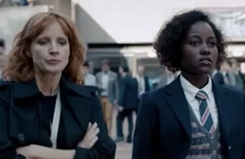 Jessica Chastain and Lupita Nyong'o in The 355