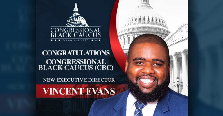 Congressional Black Caucus Announces New Executive Director, Vincent Evans 