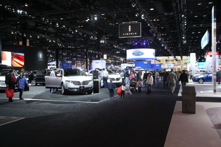 Vehicles at the autos show