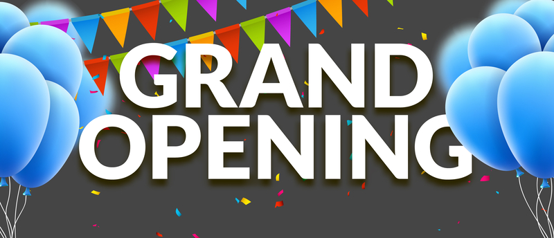 Grand opening banner