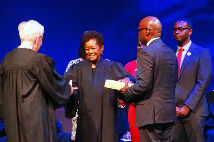First Black woman sworn in on State Supreme Court