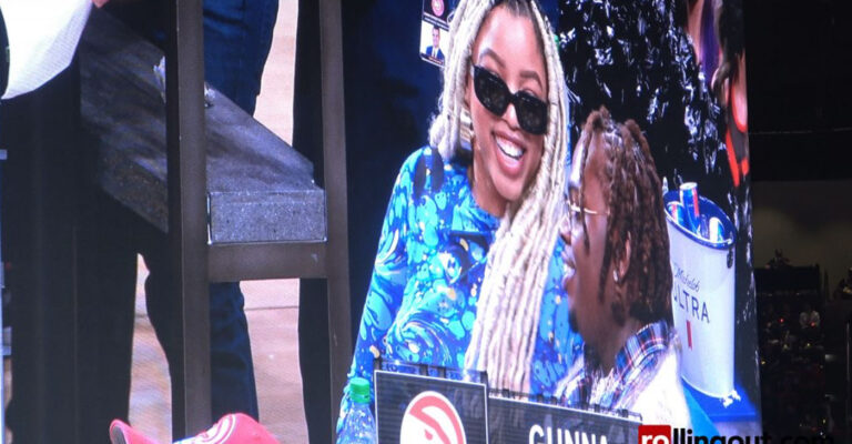 Singer-songwriter Chloe Bailey and Gunna were spotted at the Atlanta Hawks’ game on Oct. 21, 2021. (Photo by Rashad Milligan for rolling out)