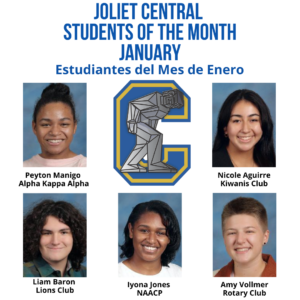 Joiet Central students of the month