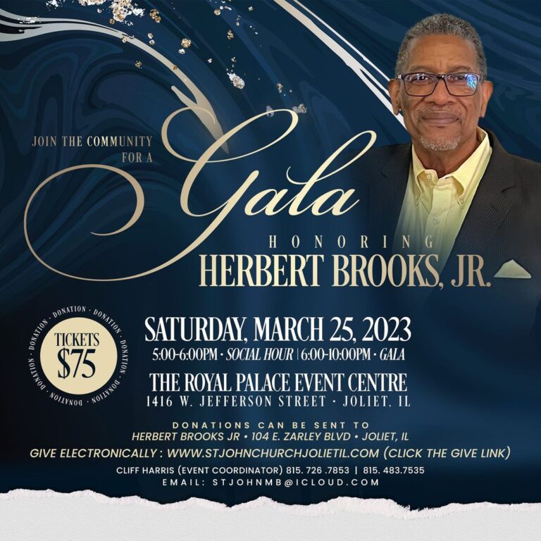 Community to honor Pastor Herbert Brooks, Jr.